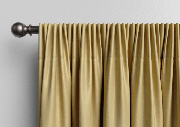 Akoya Faux Silk, Lustre Old Gold - Made to Measure Curtains - Image 9